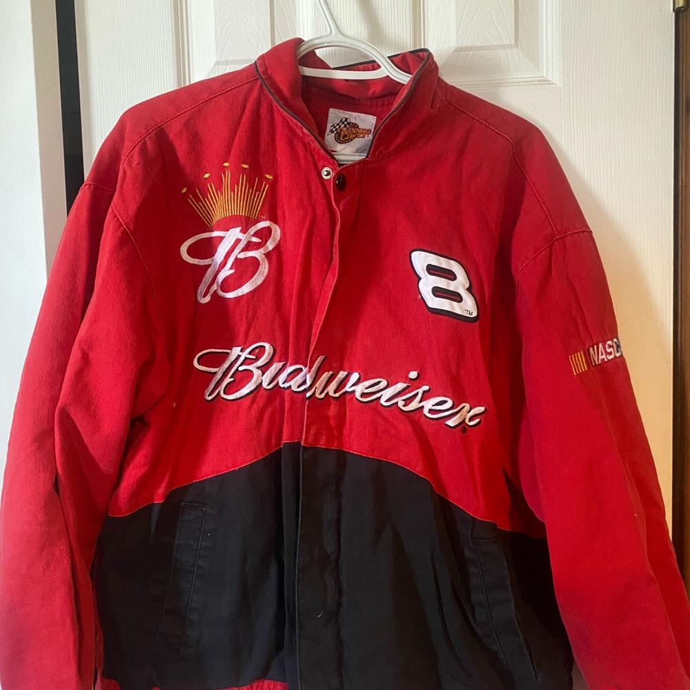 Budweiser NASCAR Red and Black Jacket